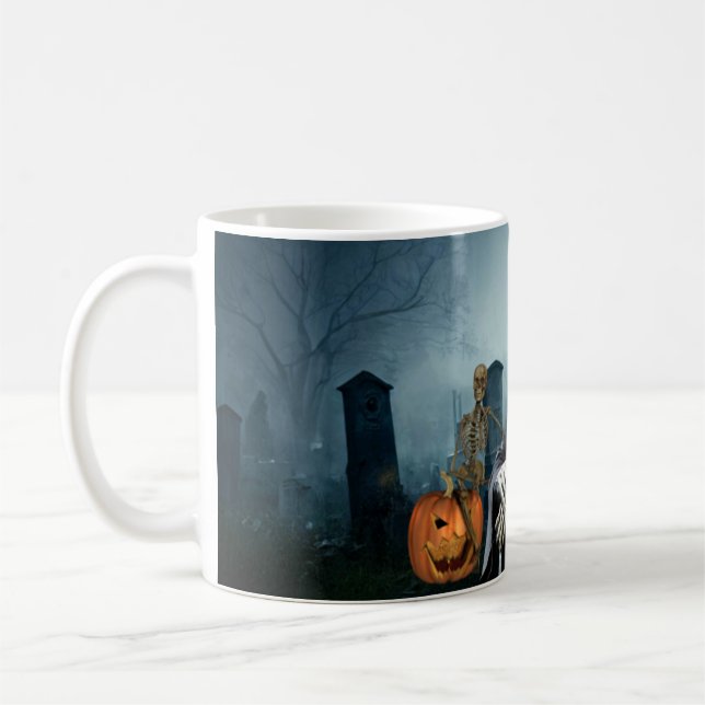 Scary Halloween. Coffee Mug (Left)