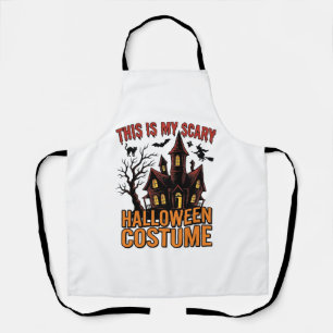 Scary Halloween Costume Haunted House Vintage Shir Apron
