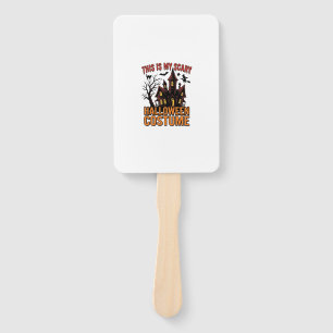 Scary Halloween Costume Haunted House Vintage Shir Hand Fan
