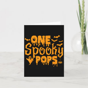 Scary Halloween Costume One Spooky Pops Card