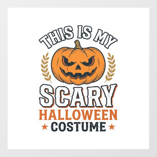 Scary Halloween Costume Pumpkin Vintage Vector Des
