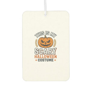 Scary Halloween Costume Pumpkin Vintage Vector Des Car Air Freshener
