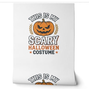 Scary Halloween Costume Pumpkin Vintage Vector Des Wallpaper