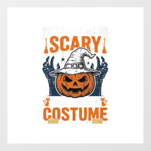 Scary Halloween Costume Pumpkin Witch Hat Shirt_1