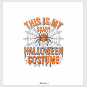 Scary Halloween Costume Spider Web Vintage Design_