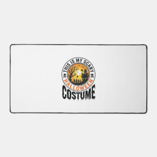 Scary Halloween Costume Vintage Engraving Shirt De Desk Mat