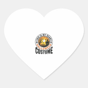 Scary Halloween Costume Vintage Engraving Shirt De Heart Sticker