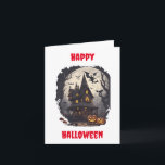 Scary Halloween Design Greeting Card<br><div class="desc">Get ready to send shivers down spines with our spine-chilling Halloween Greeting Card. Perfect for horror enthusiasts and Halloween lovers alike, this card is a ghoulish delight designed to haunt and enchant. Featuring eerie illustrations, it's the ultimate way to spread Halloween fright and fun. Whether you want to spook your...</div>