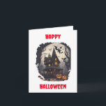 Scary Halloween Design Greeting Card<br><div class="desc">Get ready to send shivers down spines with our spine-chilling Halloween Greeting Card. Perfect for horror enthusiasts and Halloween lovers alike, this card is a ghoulish delight designed to haunt and enchant. Featuring eerie illustrations, it's the ultimate way to spread Halloween fright and fun. Whether you want to spook your...</div>