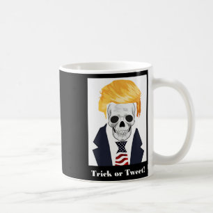 Scary Halloween Donald Trump Skull Coffee Mug