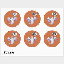 Scary Halloween ghost - DEI - stickers