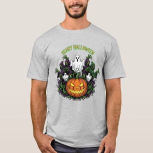 Scary Halloween Ghost & Reaper Tee