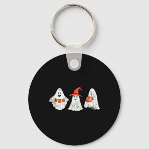 Scary Halloween Ghosts Saying Boo Shirt  Key Ring