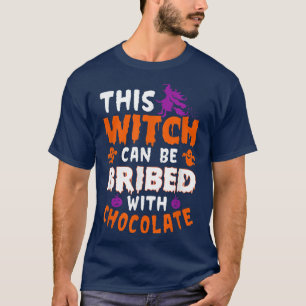 Scary Halloween horror costume broom pumpkin funny T-Shirt