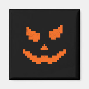 Scary Halloween Jack O Lantern Pumpkin Evil Smile Magnet