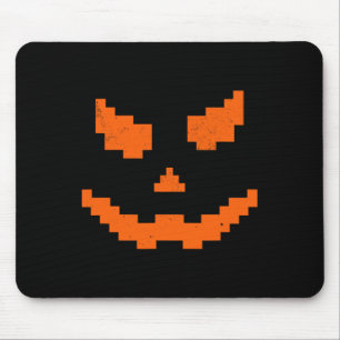 Scary Halloween Jack O Lantern Pumpkin Evil Smile  Mouse Pad