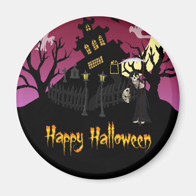 Scary Halloween Magnet (Front)