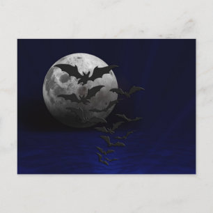Scary Halloween Night Postcard