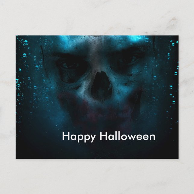 Scary Halloween Night Postcard (Front)