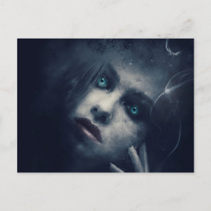 Scary Halloween Night Postcard