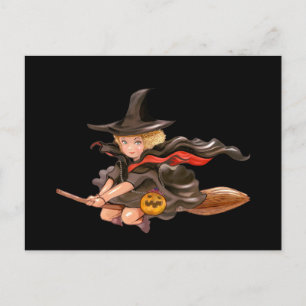 Scary Halloween Night Postcard