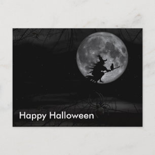 Scary Halloween Night Postcard