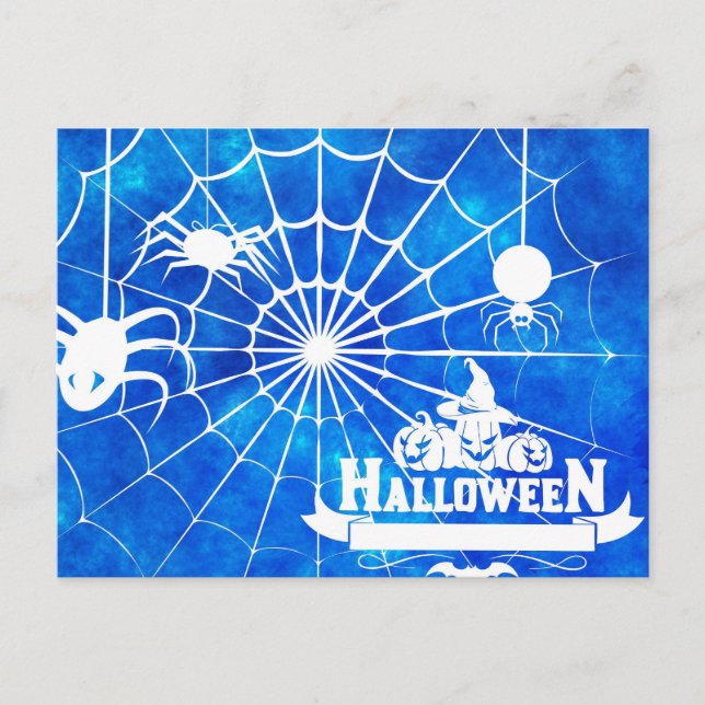 Scary Halloween Night Postcard (Front)