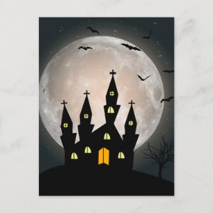 Scary Halloween Night Postcard