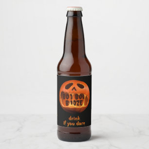 Scary Halloween party drink table decoration Beer Bottle Label