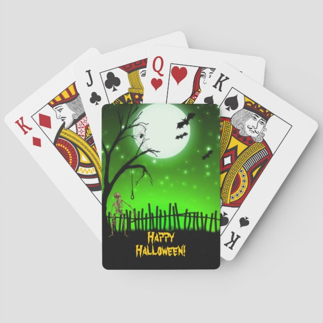 Scary Halloween Playing Cards (Back)
