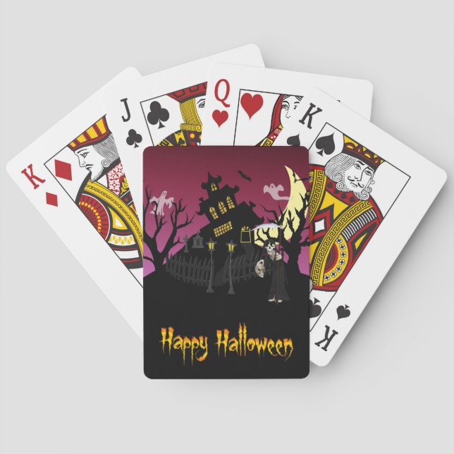 Scary Halloween Playing Cards (Back)