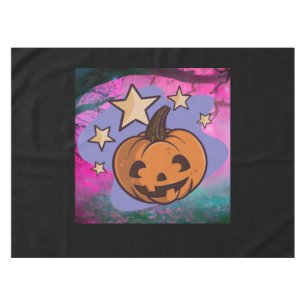 scary halloween pumpkin tablecloth