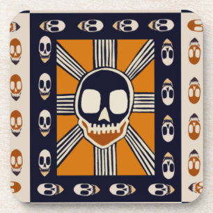 Scary Halloween Skulls Coaster