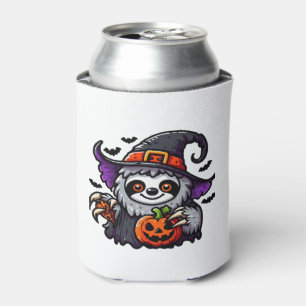 Scary Halloween Sloth Witch Hat Costume Spooky Sea Can Cooler