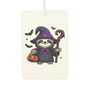 Scary Halloween Sloth Witch Hat Costume Spooky Sea Car Air Freshener