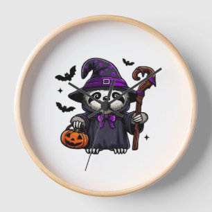 Scary Halloween Sloth Witch Hat Costume Spooky Sea Clock