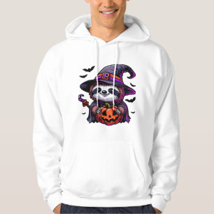 Scary Halloween Sloth Witch Hat Costume Spooky Sea Hoodie