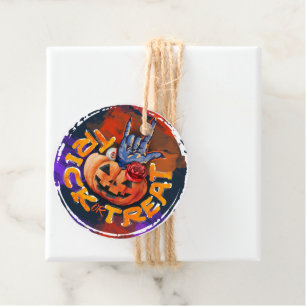 Scary Halloween Trick or Treat Party Favour Favour Tags