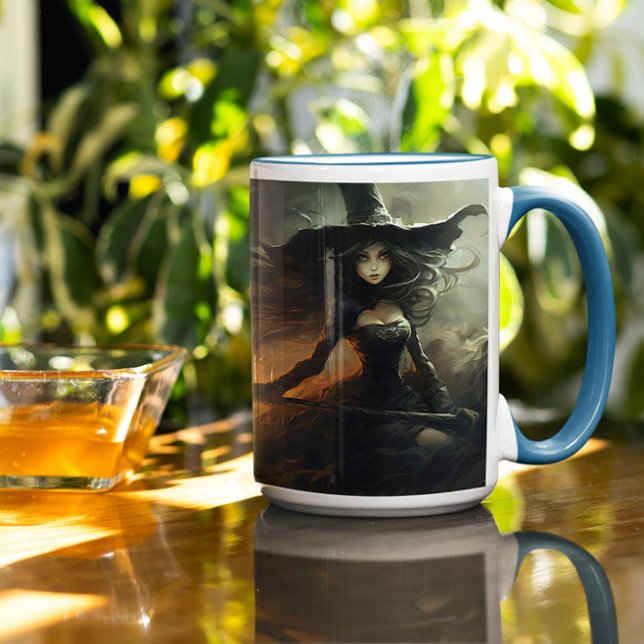 Scary Halloween Witch 7 Mug (Scary Halloween Characters version 7 Mug
)