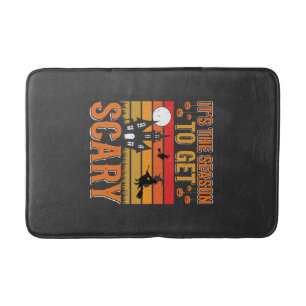 Scary Halloween Witch Haunted House Design_1 Bath Mat