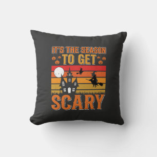 Scary Halloween Witch Haunted House Design_1 Cushion