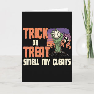 Scary Halloween Zombie Softll Sell Trick Or Treat Card