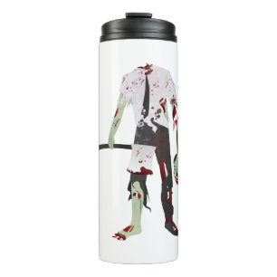 scary halloween zombie thermal tumbler