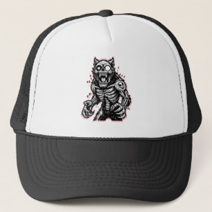 Scary Halloween Zombie Werewolf Trucker Hat