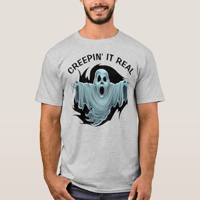 Scary Haunting Ghost Customised T-Shirt (Front)