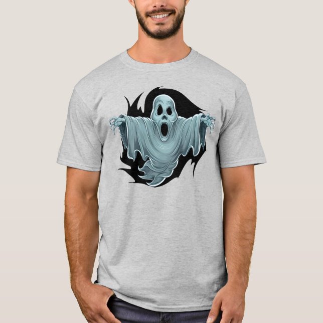 Scary Haunting Ghost T-Shirt (Front)