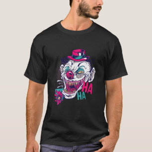 Scary Horror Clown Evil Laugh Halloween Costume T-Shirt