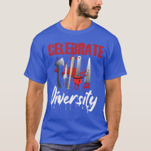 Scary Horror Movie Chain Saw Ae Celebrate Diversit T-Shirt