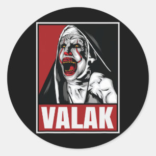Scary Horror Valak Nun Halloween Conjuring Costume Classic Round Sticker