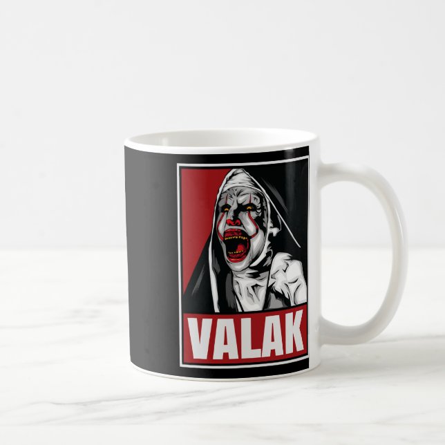Scary Horror Valak Nun Halloween Conjuring Costume Coffee Mug (Right)
